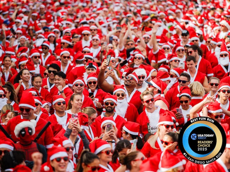 San Diego se viste de rojo: La Santa Run vuelve a Pacific Beach