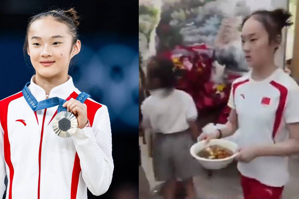 Zhou Yaqin: medallista olímpica en París apoya como mesera en el restaurante de su familia