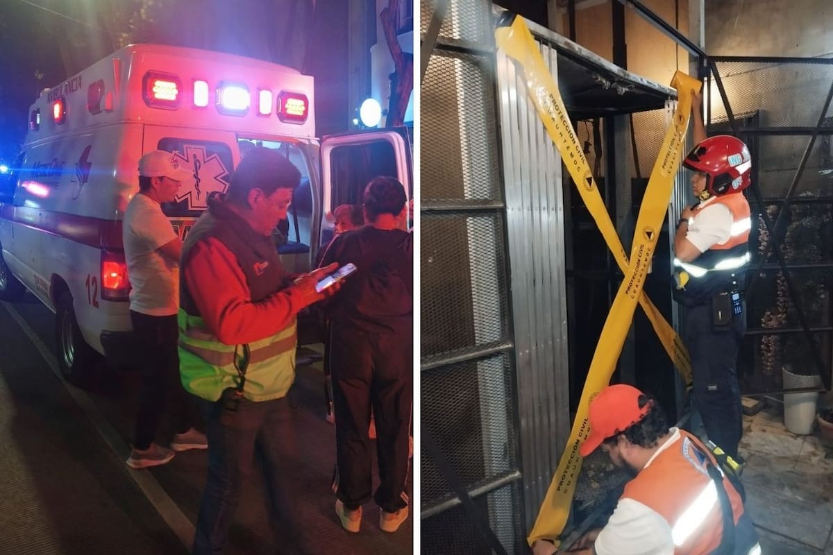 Siete personas resultan lesionadas tras caída de elevador en alcaldía Cuauhtémoc