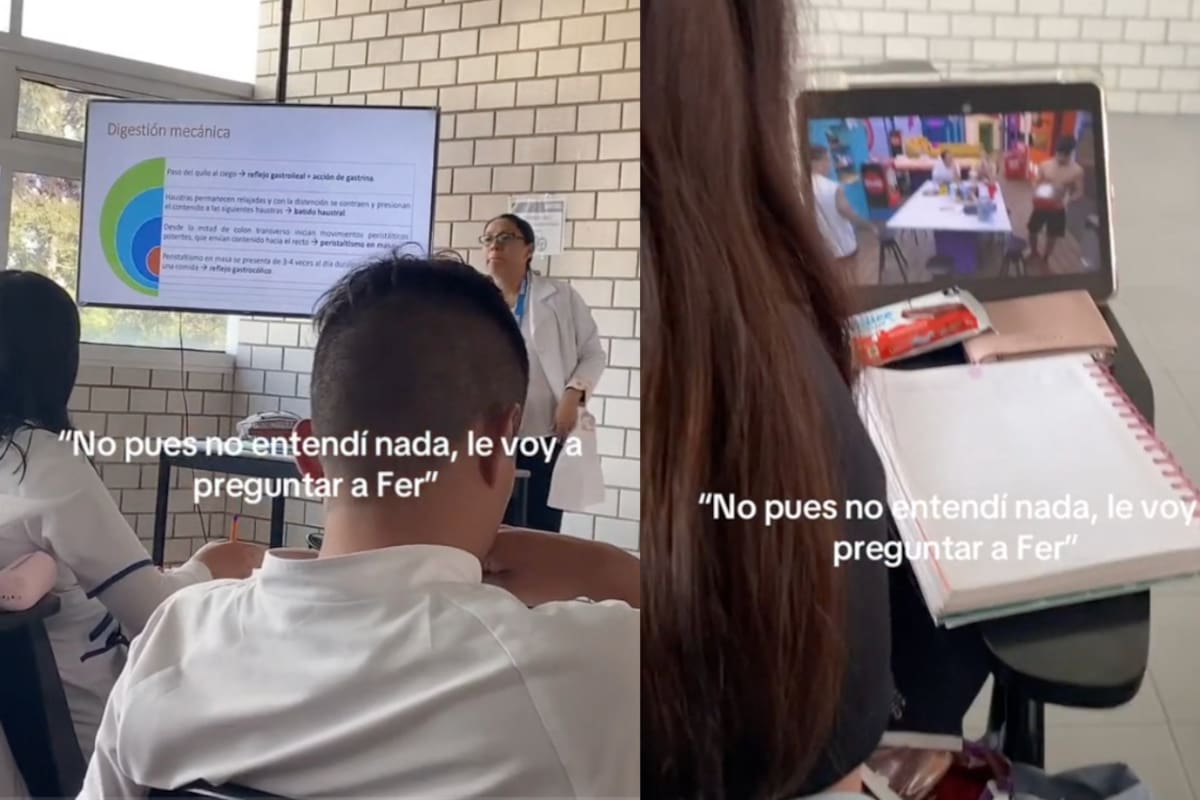 Estudiante de enfermería ignora la clase para poder ver ‘La Casa de los Famosos México’ en su tablet
