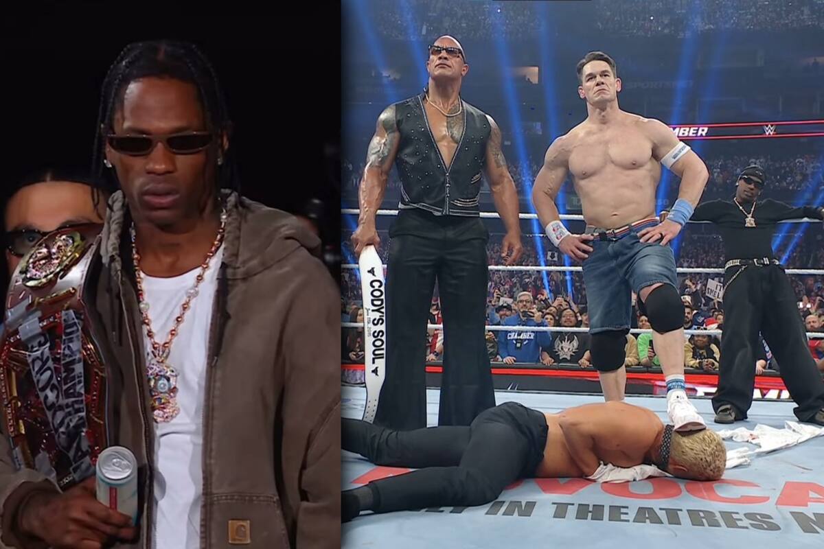 Travis Scott lesionó a Cody Rhodes durante Elimination Chamber en la WWE