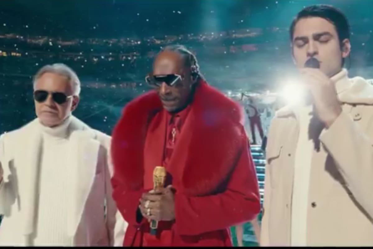 ¡Del rap a la ópera! Snoop Dogg y Andrea Bocelli protagonizan el halftime navideño más inesperado de la NFL