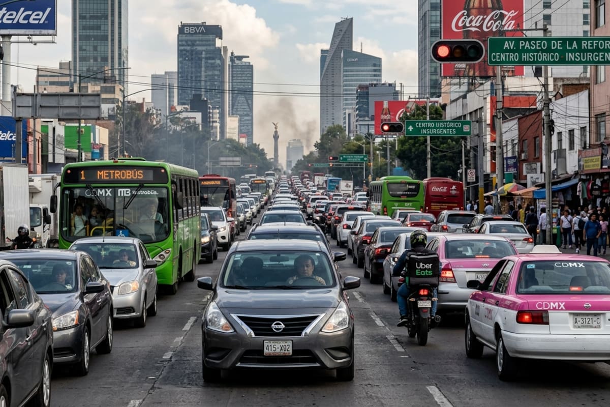 Conductores en CDMX pierden 211 horas al año por la congestión del tráfico y les cuesta hasta 10 mil 721 al año, reveló reciente estudio