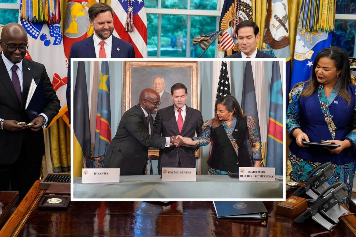 Ruanda y República Democrática del Congo firman acuerdo de paz tras décadas de conflicto bajo la mediación de Estados Unidos