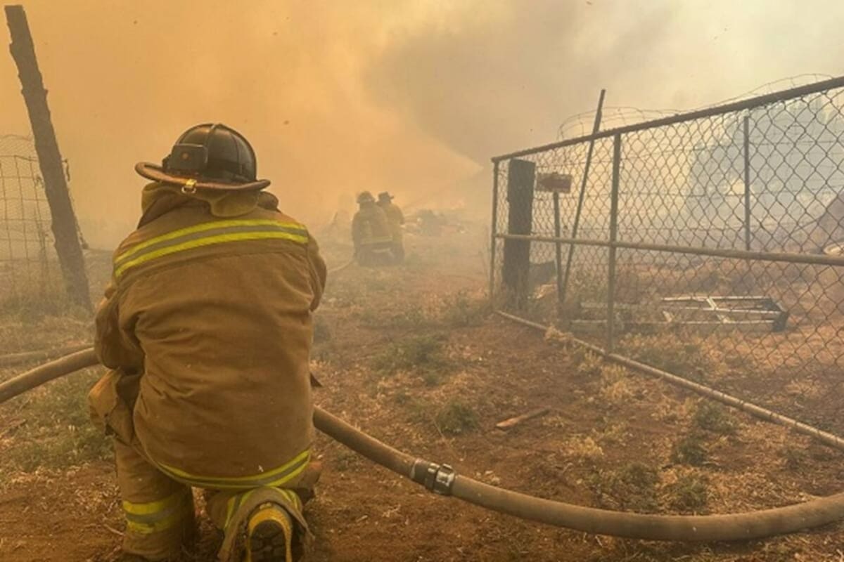 Se registraron dos incendios forestales en Tecate el viernes