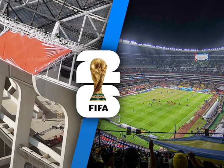 Así luce la “nueva cubierta” del Estadio Azteca tras primeros avances en el área