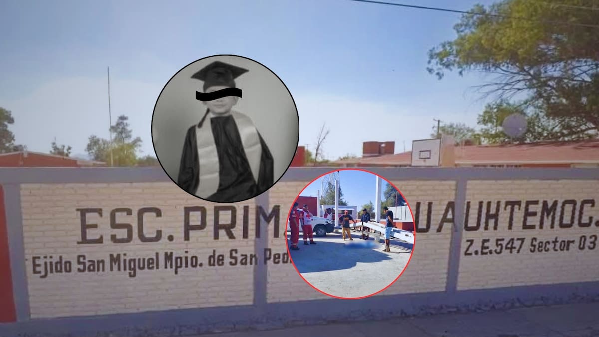 Muere niño de 6 años en su primaria tras caerle una estructura metálica de una construcción sin autorización durante su clase de educación física; SEP asegura que, junto a autoridades de Coahuila, se están investigando posibles responsables