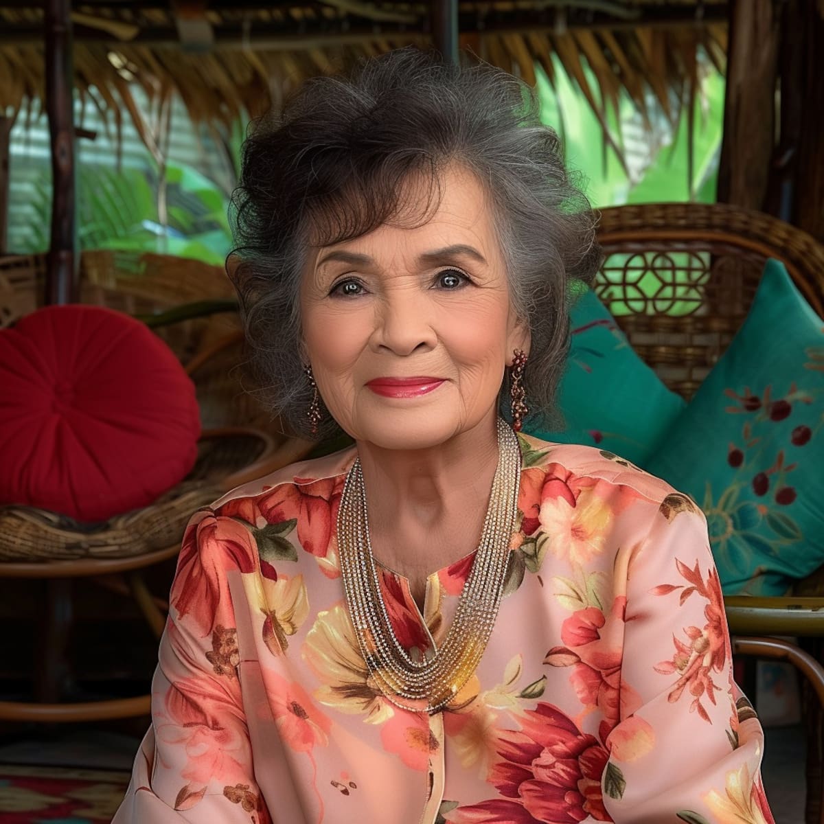 Pati Chapoy a los 80, según la IA de Midjourney: una figura resplandeciente con una estética que perdura en el tiempo.