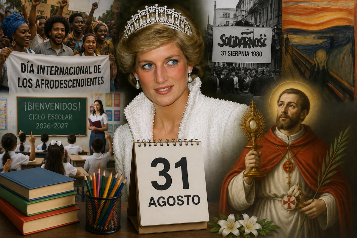 Qué se celebra el 31 de agosto: efemérides de hoy en México y el mundo