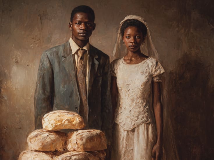 Conmovedor: matrimonio enternece en redes al mostrar que su pastel fue pan con mantequilla por no poder costear uno