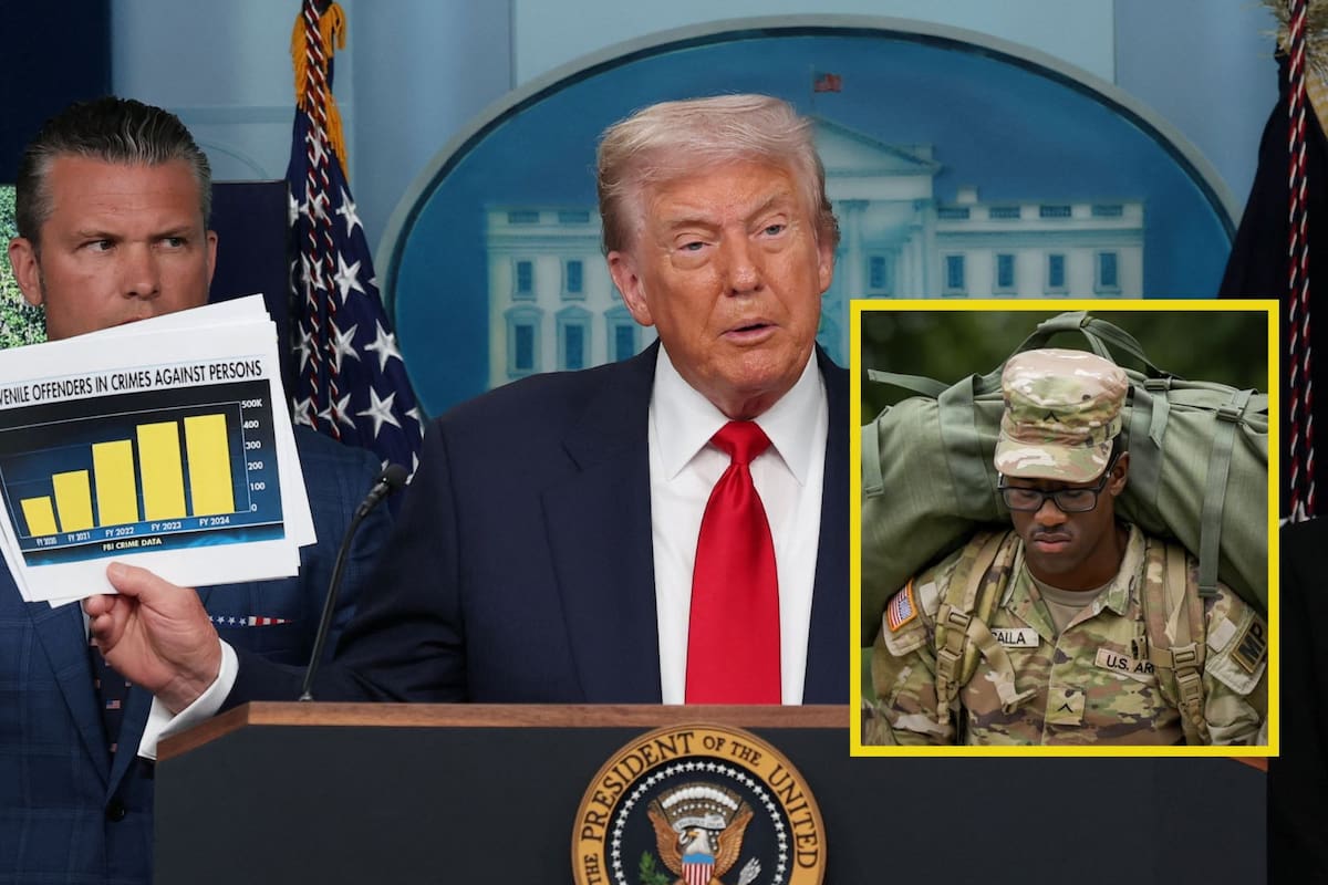 Inicia plan de Trump para desplegar a la Guardia Nacional en calles de Washington: llegan las primeras tropas y ya hay 23 nuevos arrestos