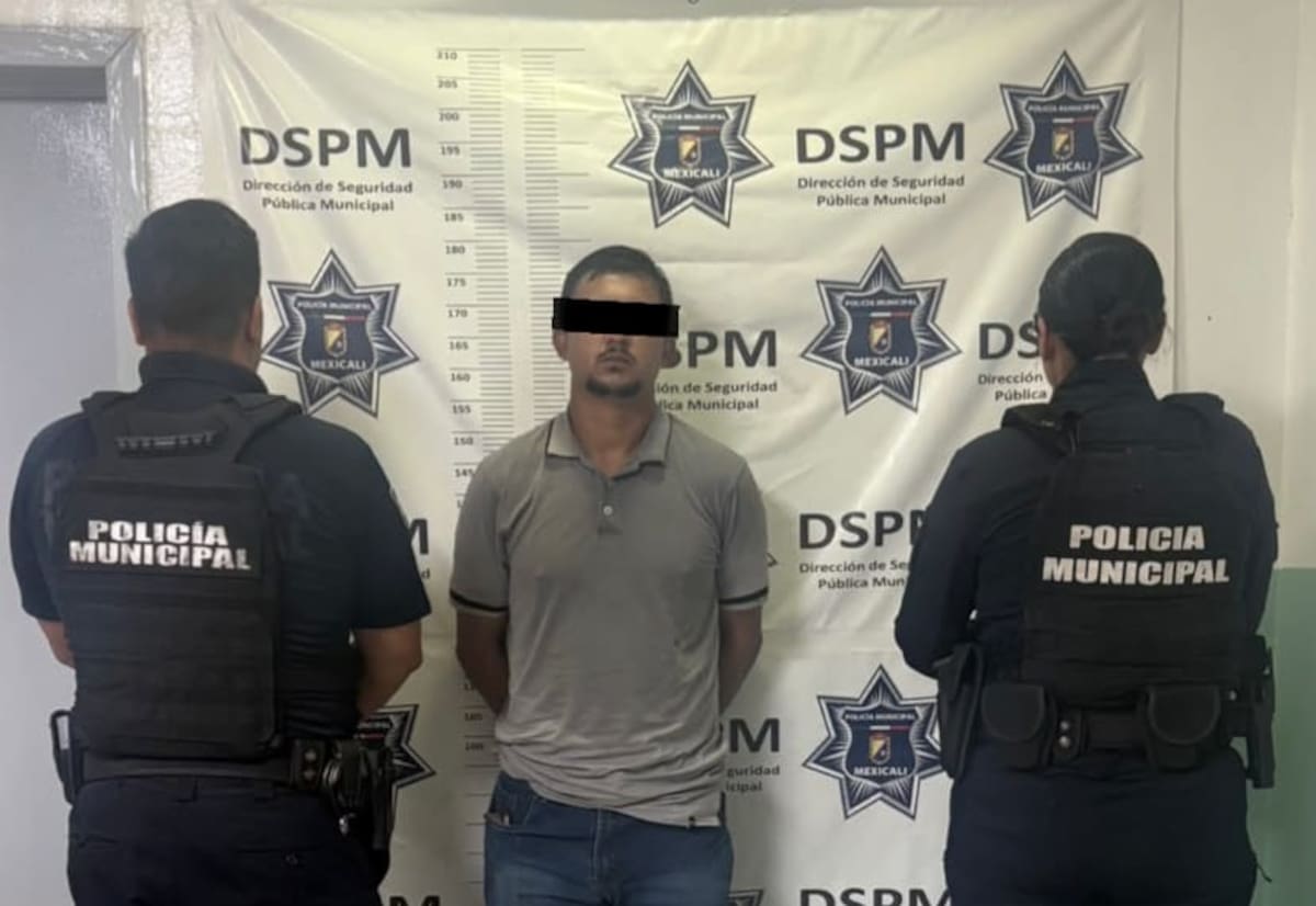 El detenido fue identificado como Luis Antonio “N”, de 29 años, quien quedó asegurado por el delito de homicidio en grado de tentativa. Foto: Cortesía