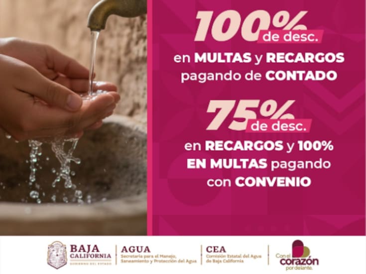 Aprovecha los últimos días de condonación de multas y recargos en servicios de agua
