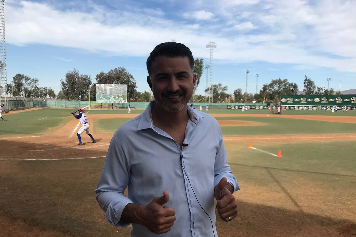 Edgar González comisionado nacional de béisbol de Probeis busca talentos en BC