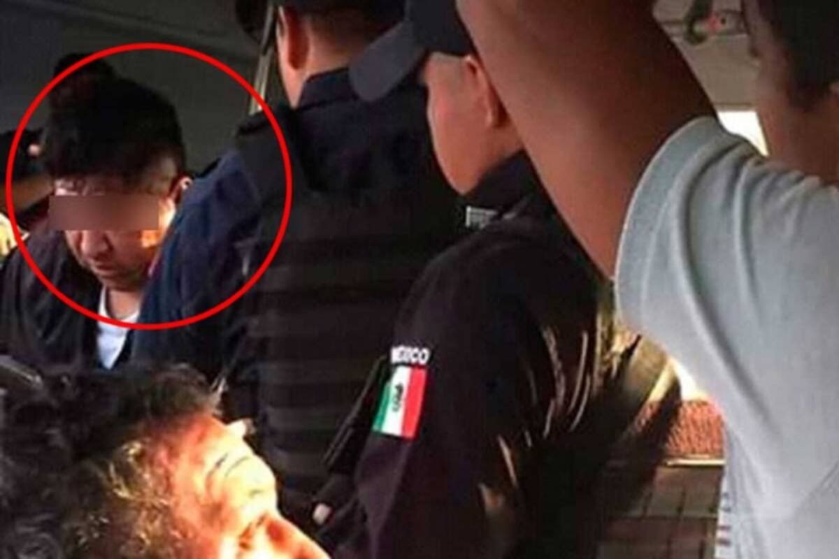 Hombre eyacula sobre pierna de joven en camión urbano; pasajeros lo golpean