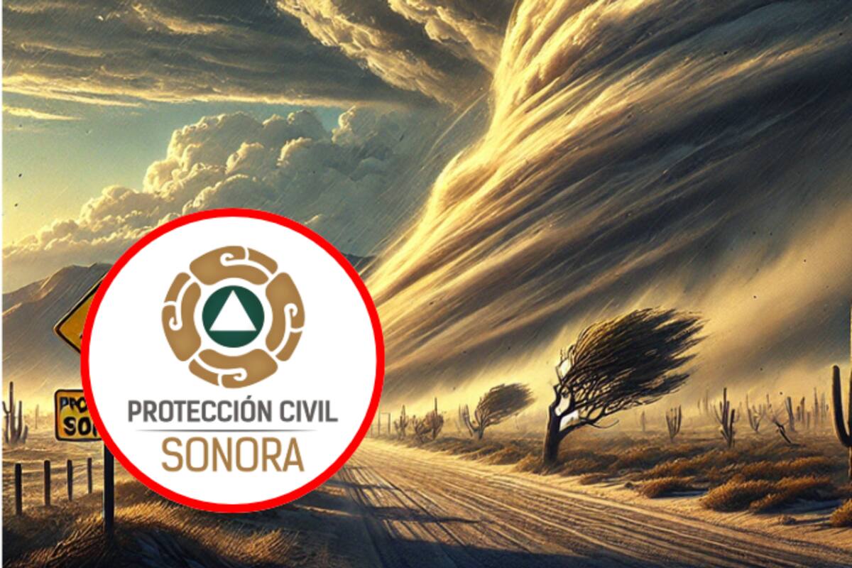 Protección Civil Sonora alerta sobre fuertes vientos por el frente frío No. 36