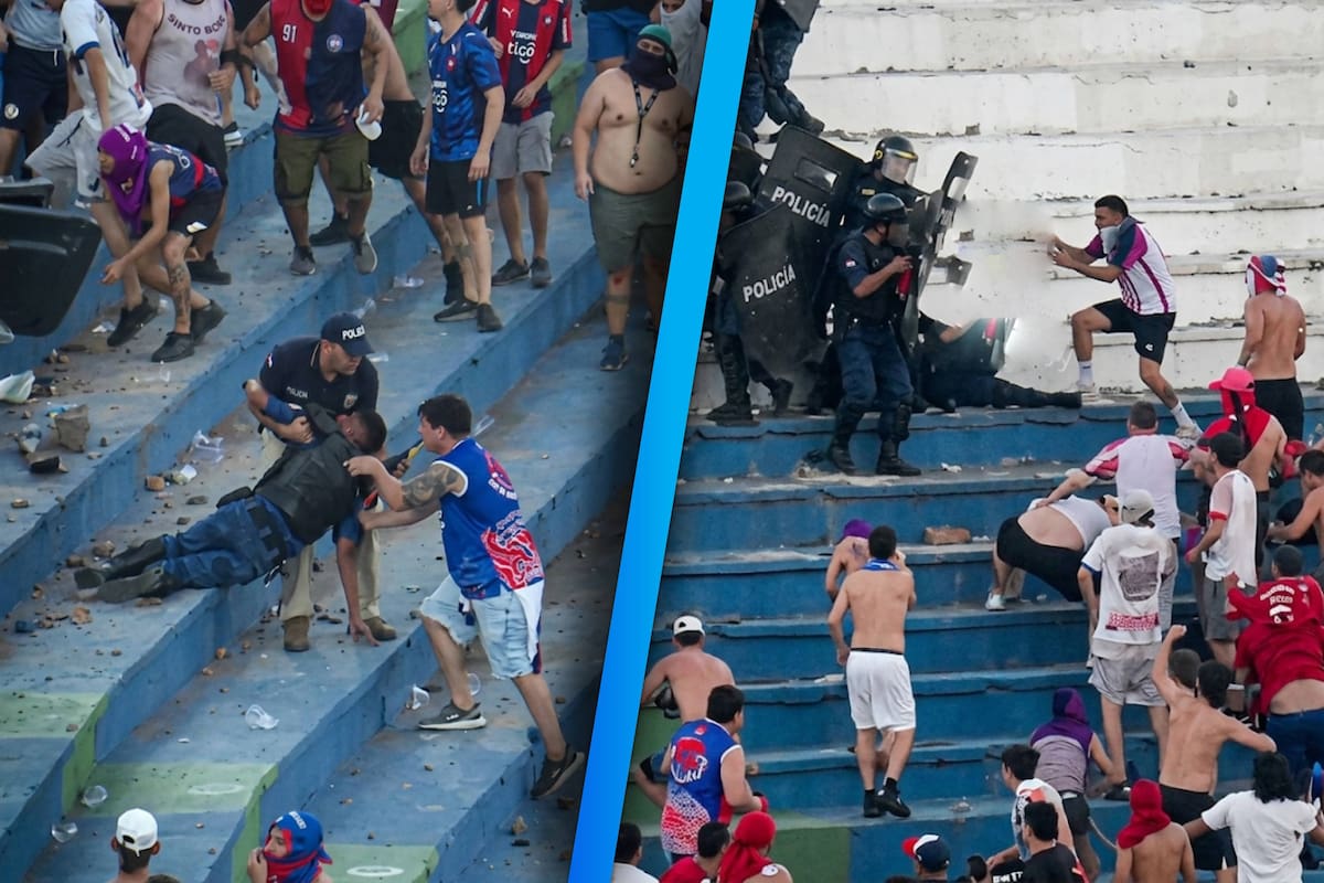 Heridos y más de 100 detenidos dejó la batalla dentro del estadio entre aficionados y la policía durante el Clásico de Paraguay: ¿Qué pasó en el Olimpia vs Cerro Porteño?