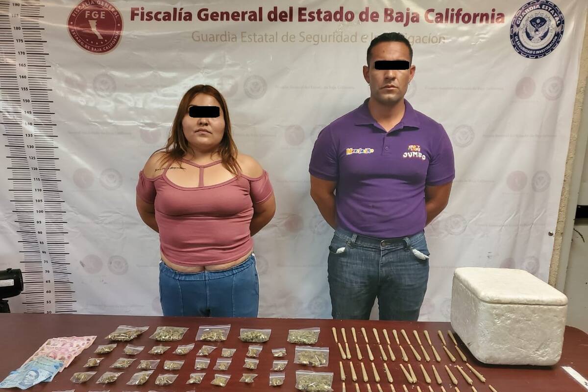 Detiene la GESI a pareja con droga