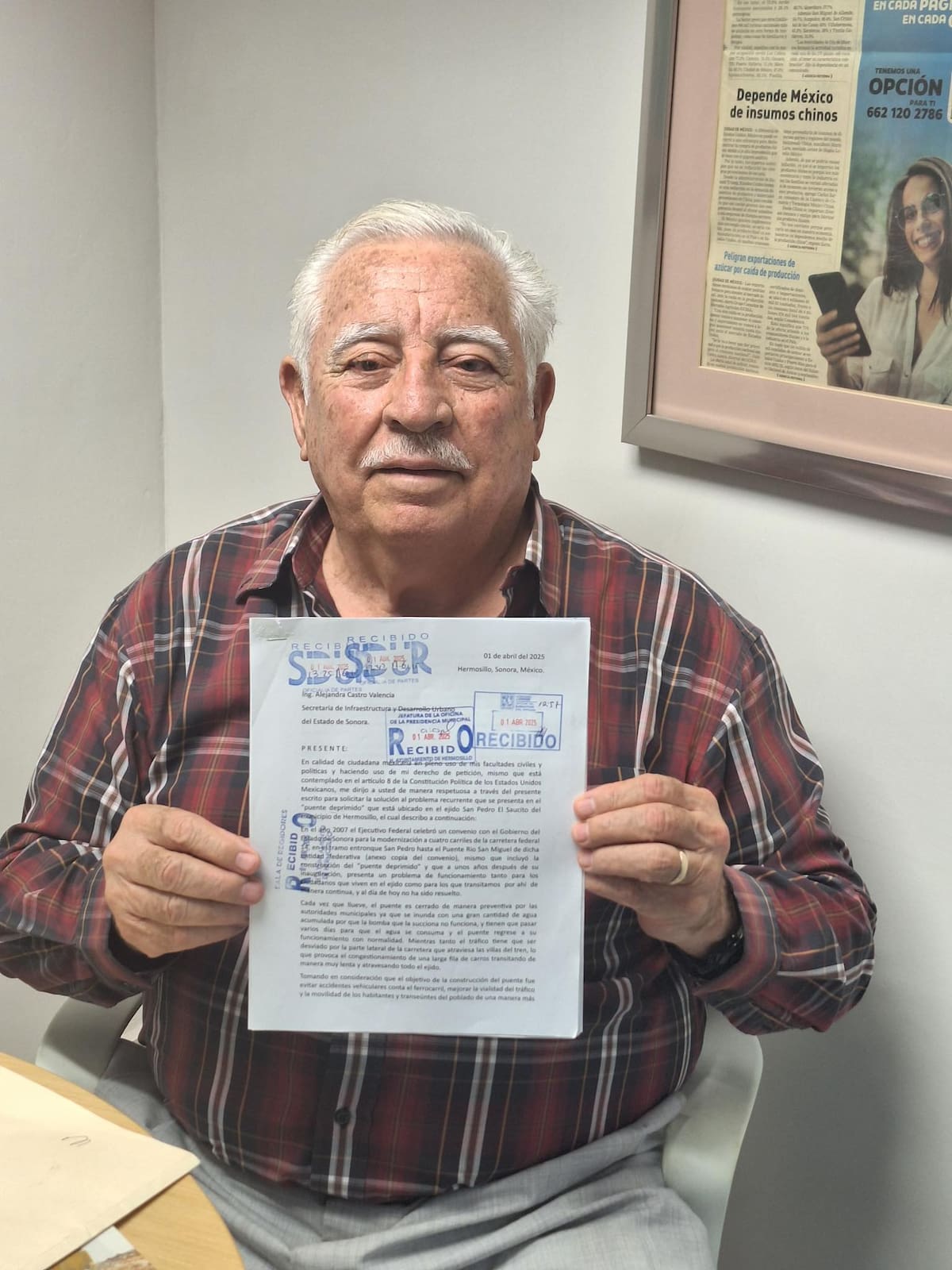 Lauro Norzagaray y su hija Yahel Virginia Norzagaray denunciaron el abandono y la falta de respuesta por parte de las autoridades. / Imagenpor Misael Montaño.