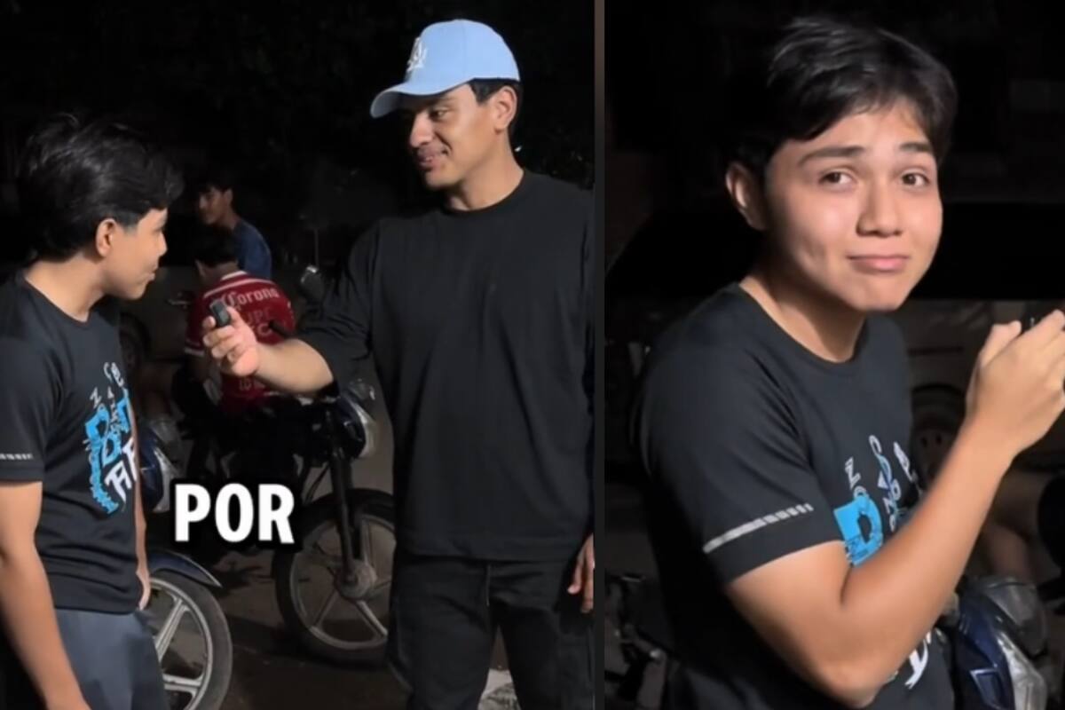 "¿Por que a la tierra se le dice tierra si es más agua que tierra?": Influencer le pide a un chico que le pregunte algo pero lo deja pensando y se vuelve viral