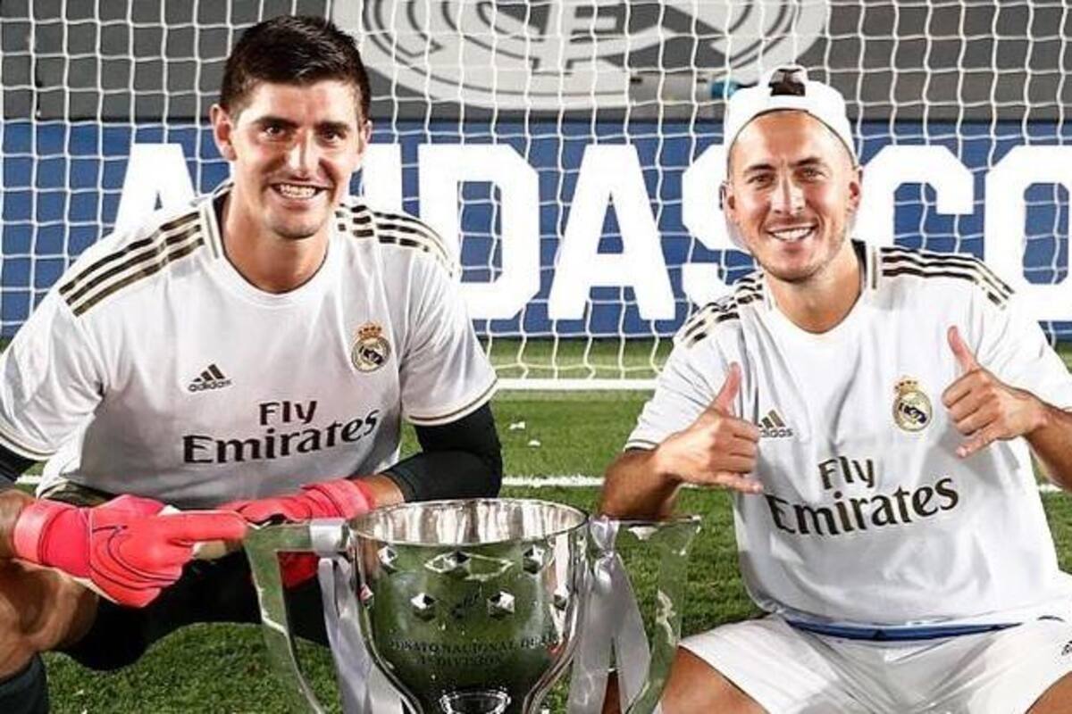 "Está un poco afectado": Courtois habla sobre Hazard y su lesión
