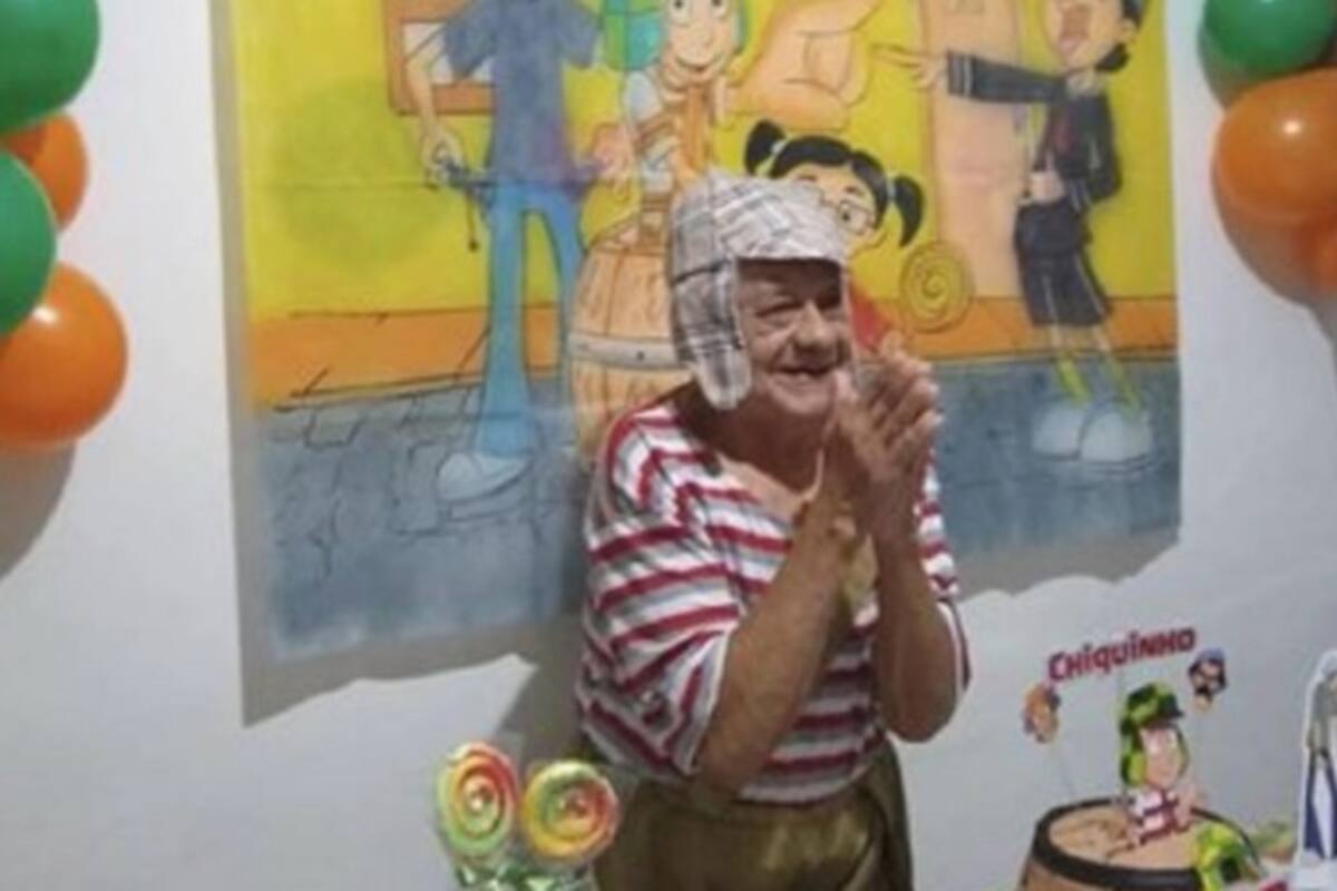 Le organizan fiesta de “El Chavo del 8” a un abuelito