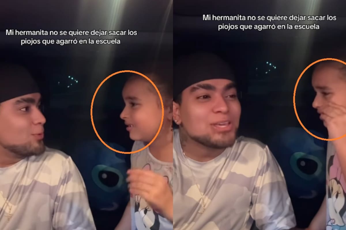 “¡Esos son piojos, no son mascotas!”: Joven se burla de su hermanita porque no quiere que se los quiten