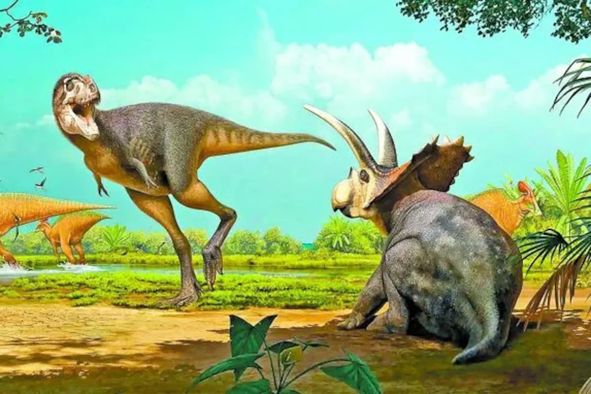 Así lucía el dinosaurio mexicano, representación artística de la especie Labocania aguillonae. Foto: Fossil Studies 2024