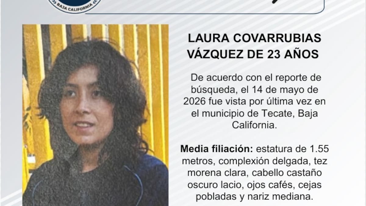 Se busca Laura Covarrubias Vázquez de 23 años de edad