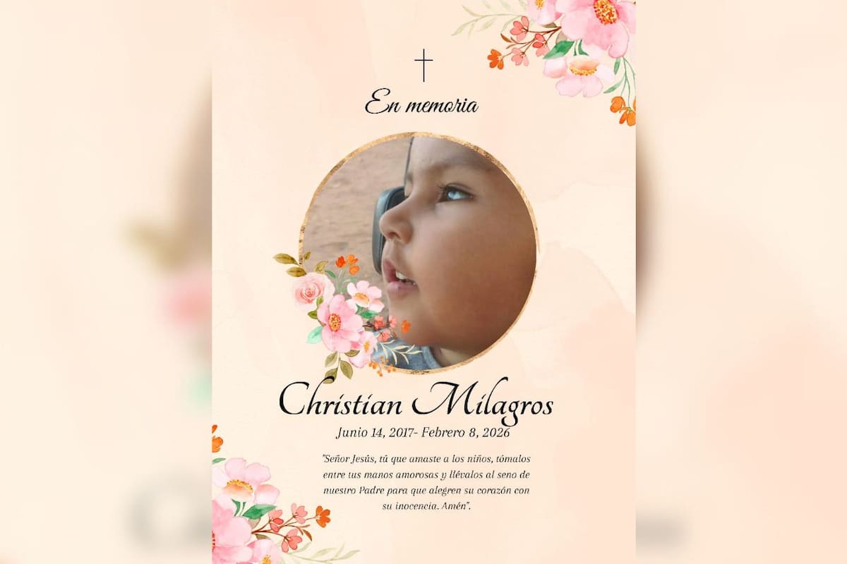 Fallece la menor Christian Milagros tras complicaciones de salud