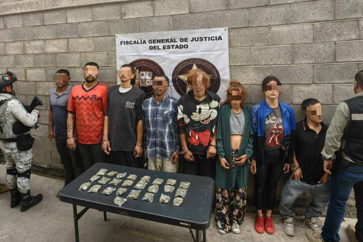 FGJES arresta a ocho personas y droga en cateo positivo realizado en Hermosillo