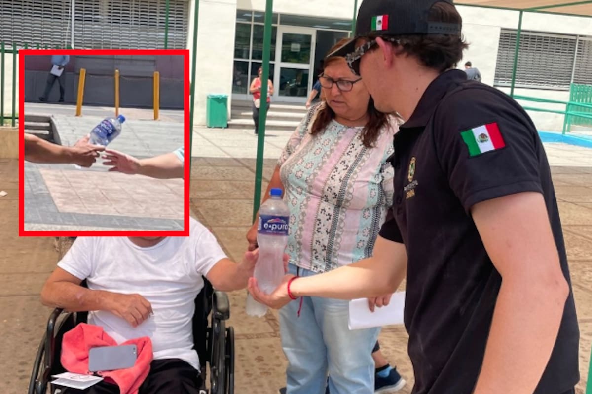 Protección civil reparte agua y suero para evitar más víctimas del calor extremo