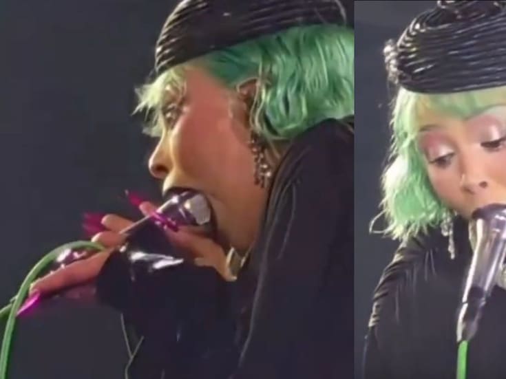 Doja Cat se vuelve viral tras polémico momento con un micrófono en concierto