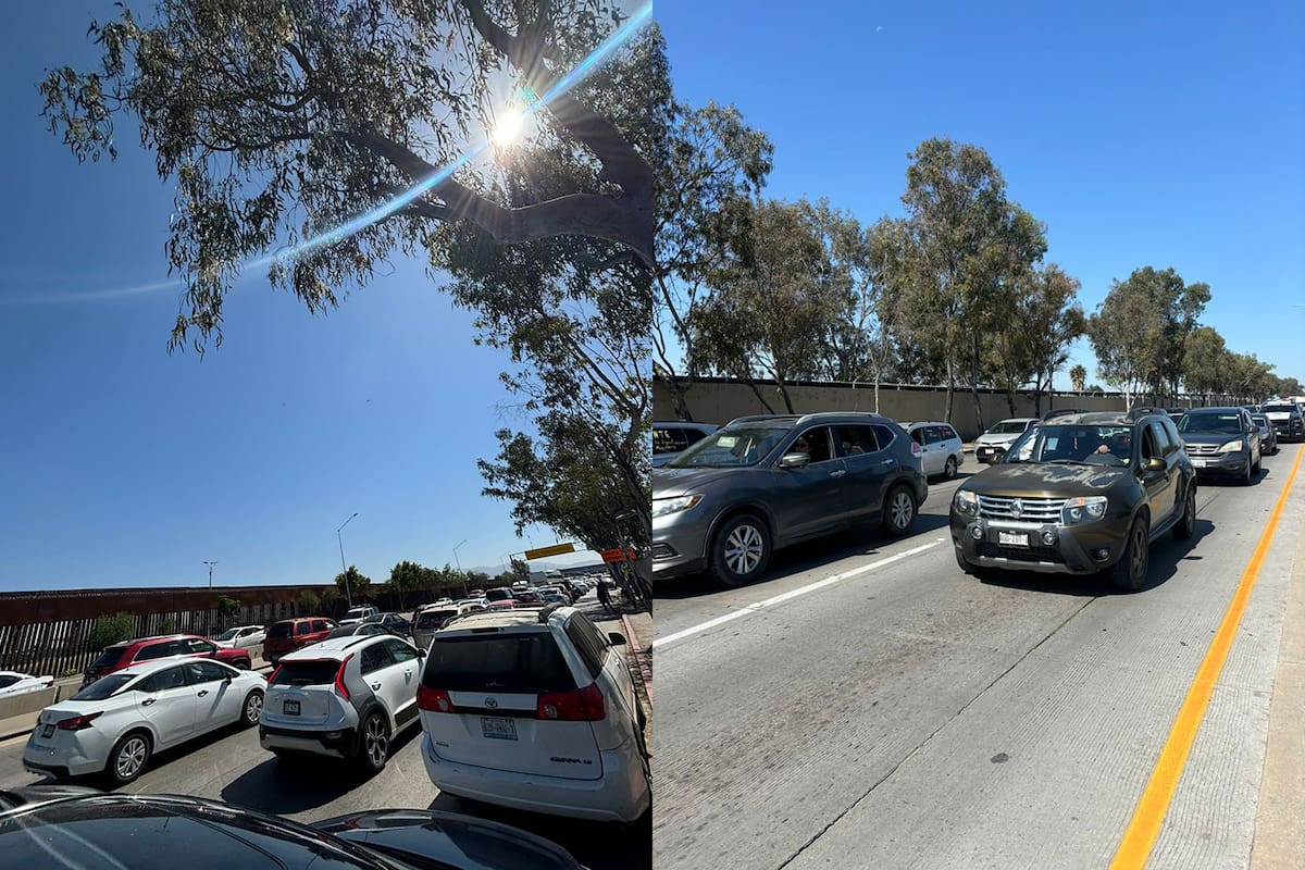 Caravana de la CNTE cerca del Aeropuerto ocasiona caos vial