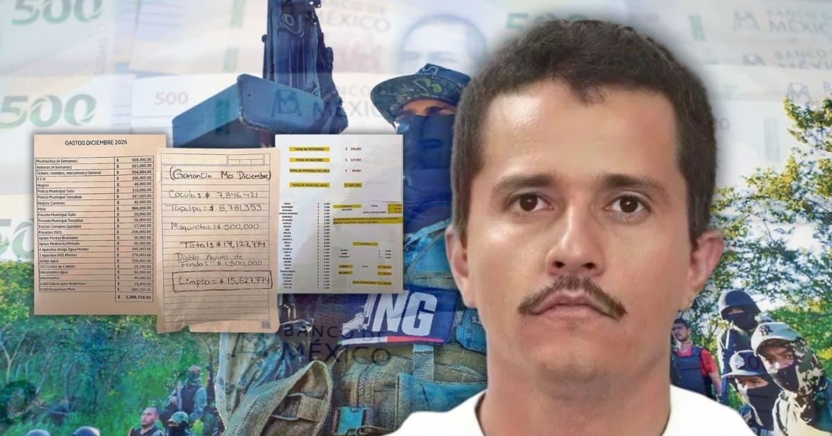 Revelan la narconómina de “El Mencho”: tenía registrados todos los pagos del CJNG a policías municipales, halcones, maquinitas y gastos operativos en Jalisco