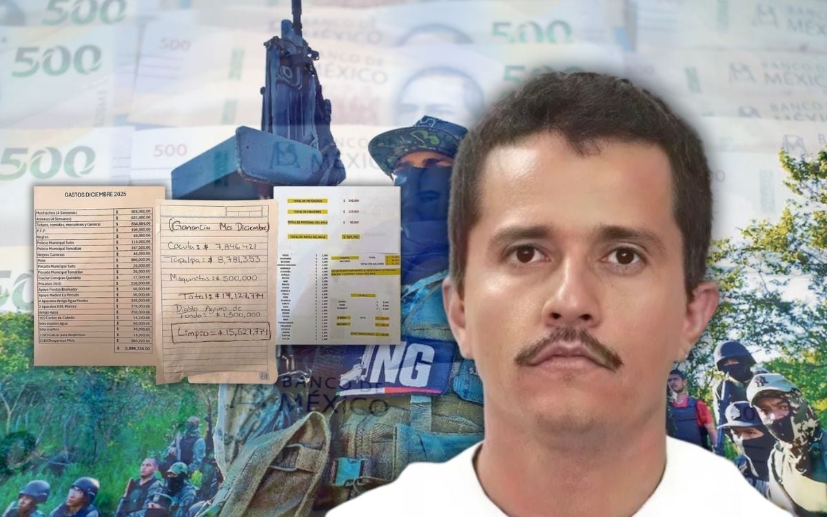 Revelan narconómina atribuida al CJNG: documentos detallan pagos a halcones, policías municipales y gastos operativos en Jalisco. | Crédito: El Universal/Banco digital GH