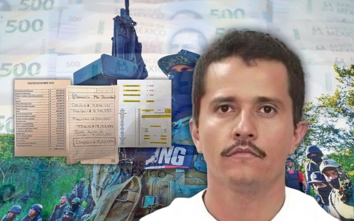 Revelan narconómina atribuida al CJNG: documentos detallan pagos a halcones, policías municipales y gastos operativos en Jalisco. | Crédito: El Universal/Banco digital GH