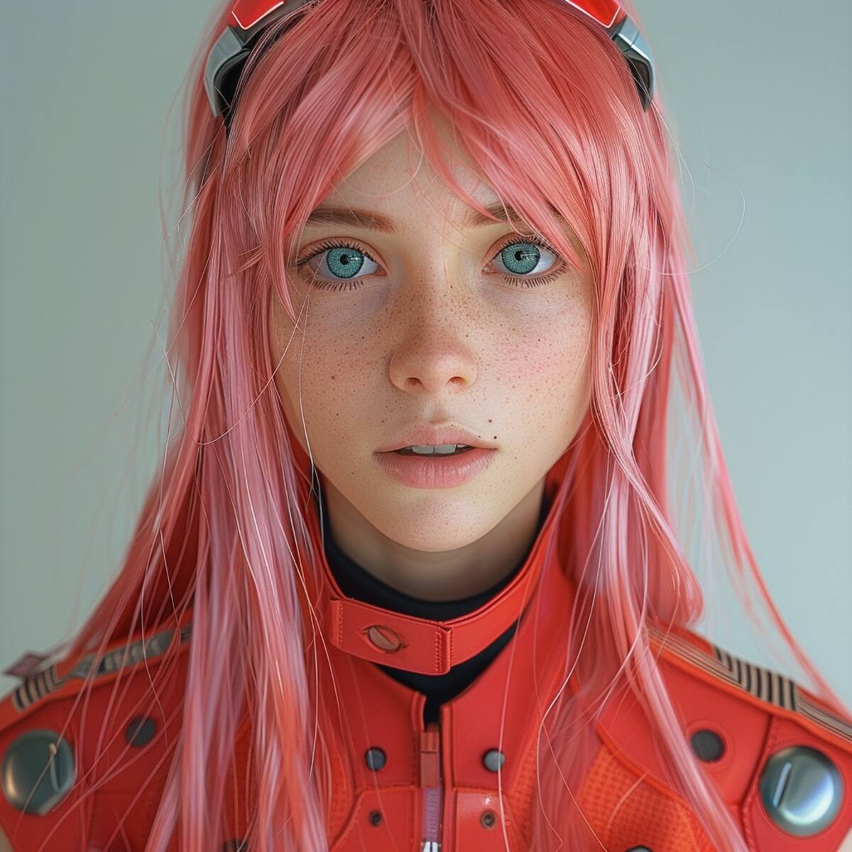 Gracias a la Inteligencia Artificial de Midjourney, podemos ver cómo sería Zero Two de Darling In The Franxx si fuera una chica real