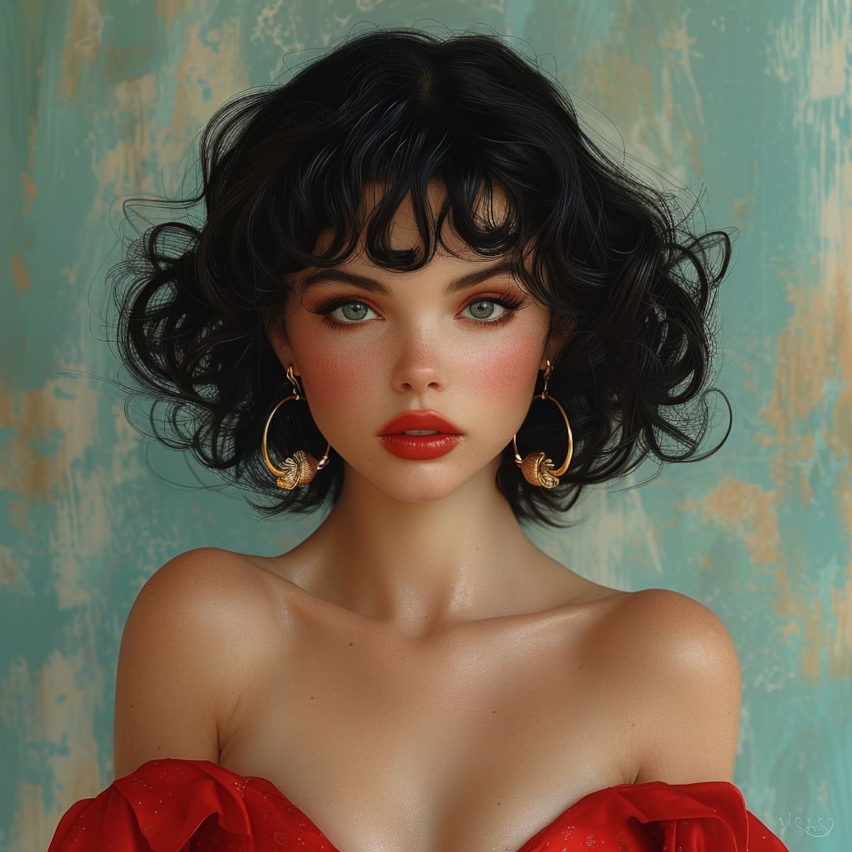 Así se vería Betty Boop si existiera en el mundo real según la IA de Midjourney