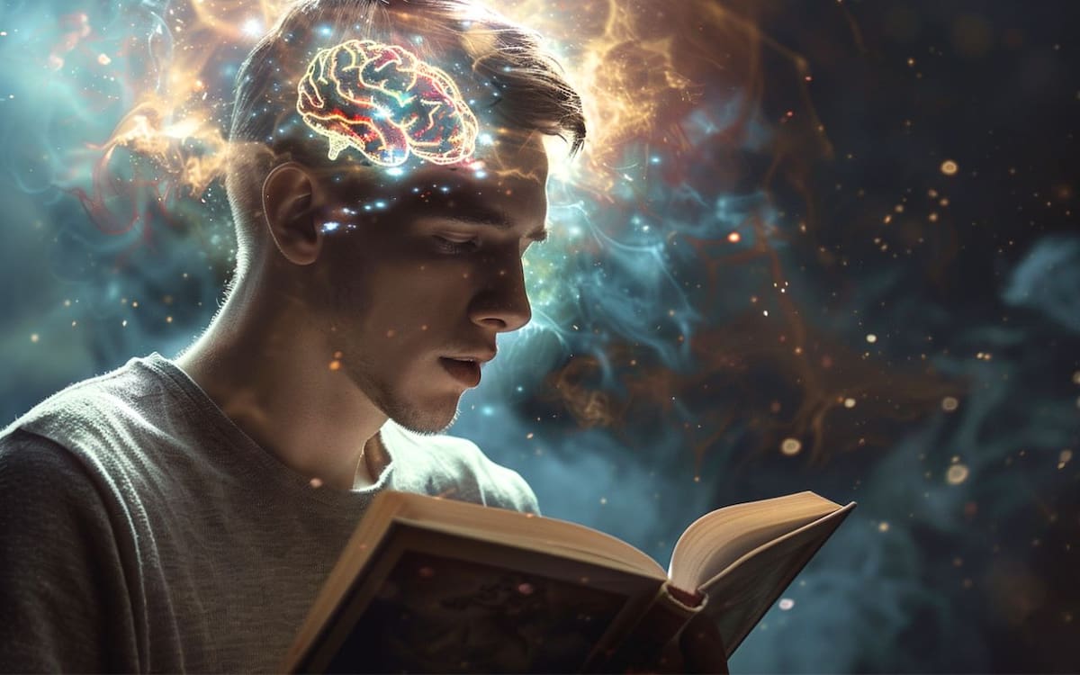 Descubre todo lo que se activa en tu cerebro cuando lees ficción (Ilustrativa/AI)