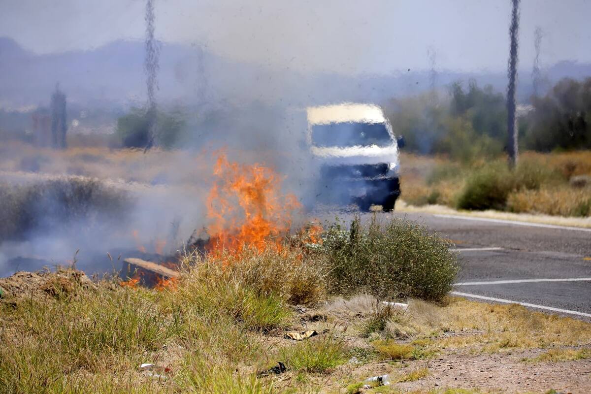 Se incendian cerca de 300 hectáreas de terreno al Norte de Hermosillo