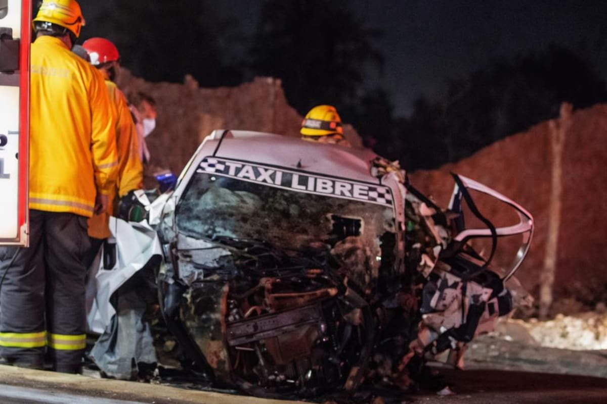 Choque en la carretera al Aeropuerto cobra la vida de joven taxista en Mexicali