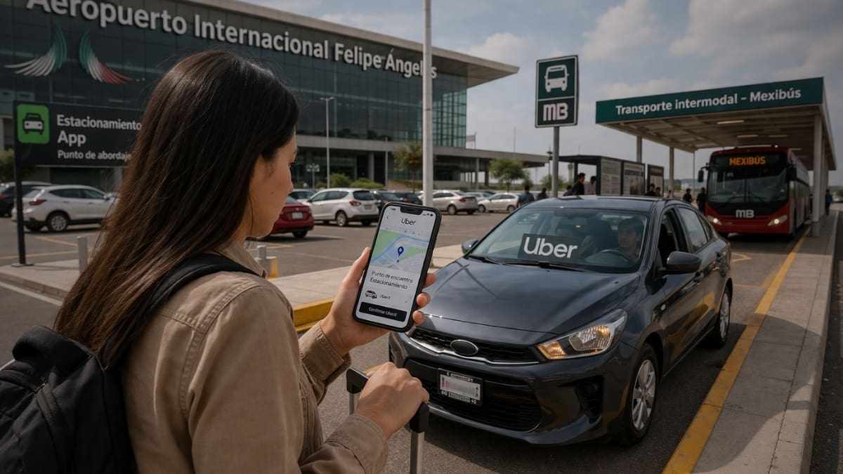 AIFA restringe abordaje de apps en zonas federales: ¿Qué debes hacer, dónde pararte y por qué pedir el viaje antes de tiempo puede dejarte sin conductor?