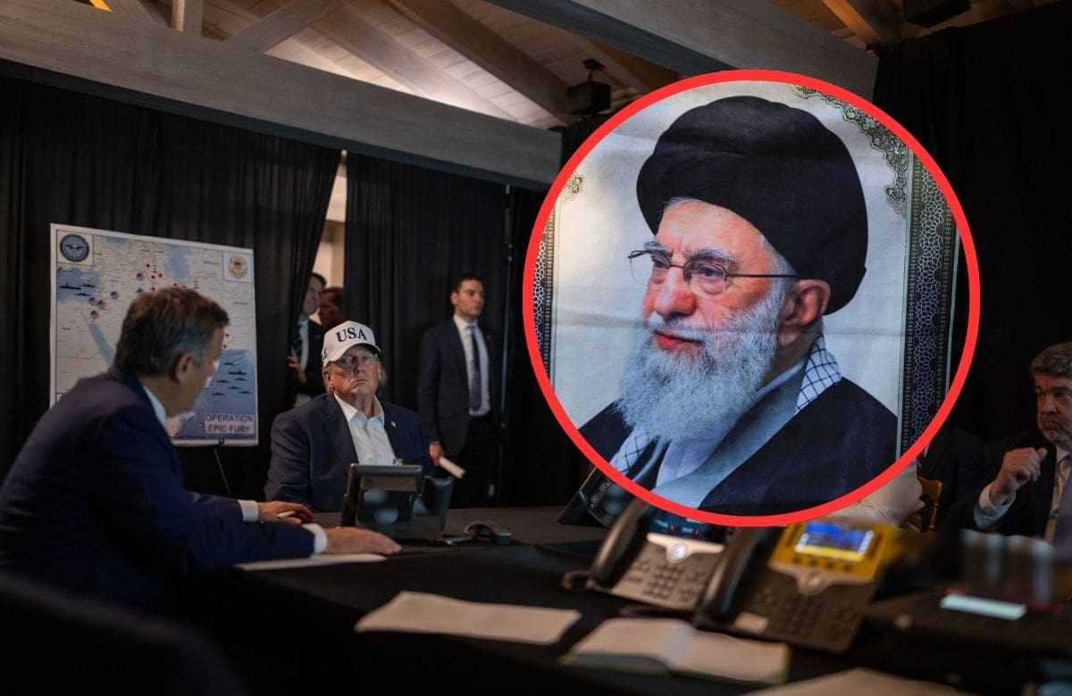 El presidente de Estados Unidos, Donald Trump, confirmó este sábado la muerte del líder supremo de Irán, Ayatolá Ali Khamenei. | Crédito: The White House y REUTERS
