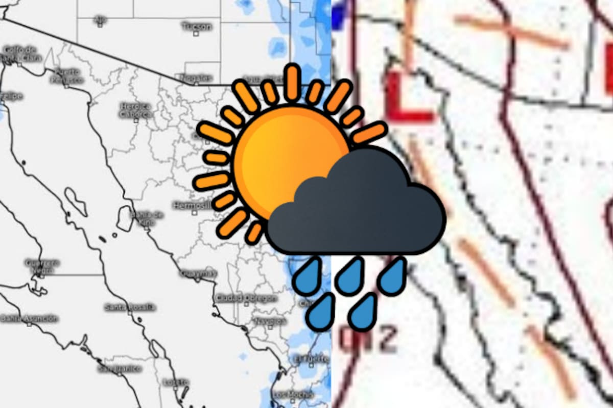 ¡Calor extremo y tormentas en puerta! Sonora arde a 38°C mientras dos zonas de baja presión amenazan desde el Pacífico