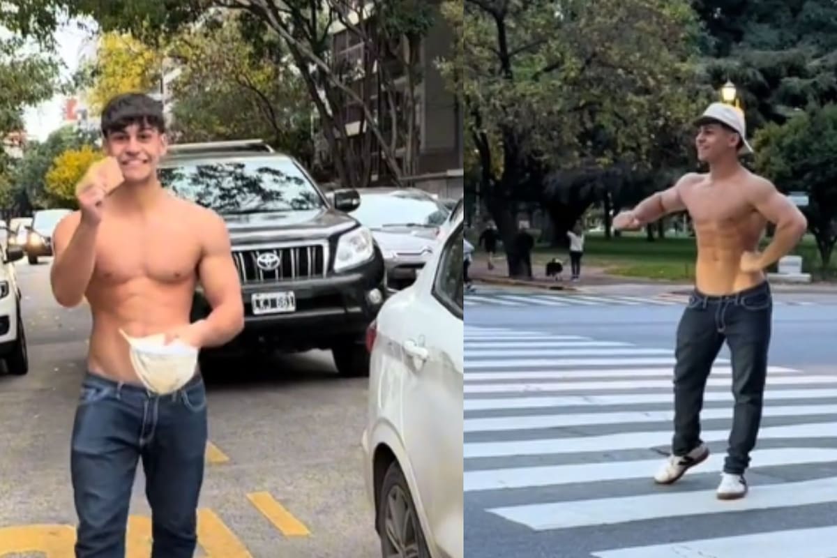 Fisicoculturista sale a los semáforos a pedir dinero a cambio de hacer poses de gimnasio y se vuelve viral