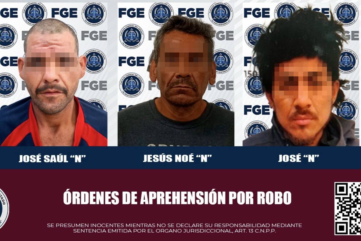 Elementos de la AEI capturan a prófugos por el delito de robo