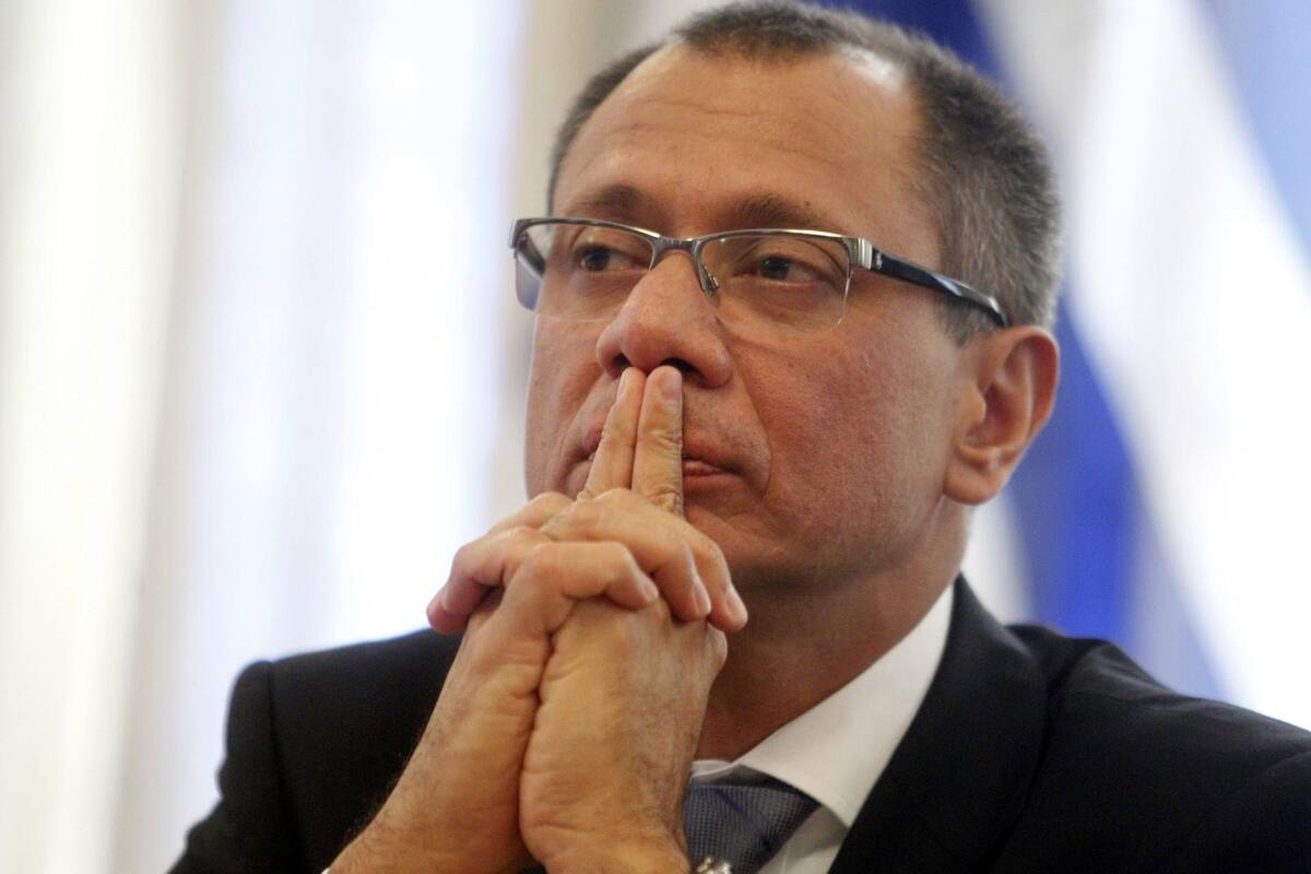 Jorge Glas, exvicepresidente ecuatoriano, inicia huelga de hambre en prisión