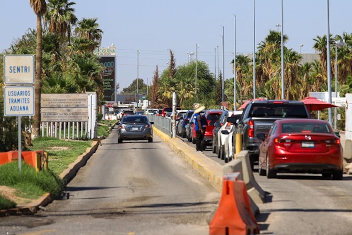 Tiempo de espera en garita en Mexicali
