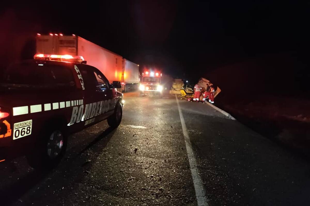 Muere una persona luego de choque de camiones en SLRC